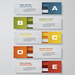 Design clean number banners template/graphic or website layout. Vector.