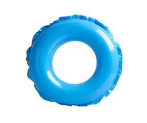 Blue inflatable circle