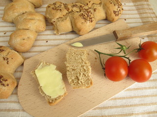 Epi Baguette mit Butter