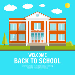 Welcome back to School background with place for your text.