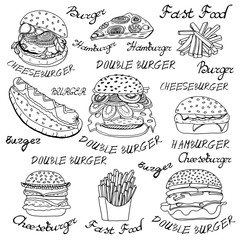 sketchy fast food illustrations.