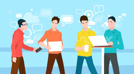 Obraz premium Business People Group Working Teamwork Coworking Office