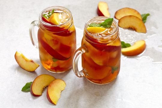 Jar Of Peach Tea