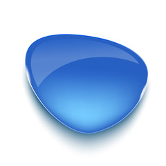 Realistic glass banner for web interface.