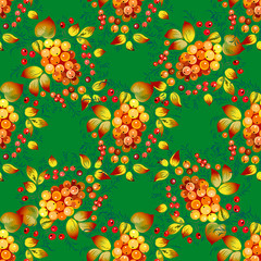 Seamless pattern in russian traditional style.