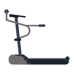 flat design single treadmill icon vector illustration