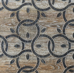 tile with abstract geometric shapes