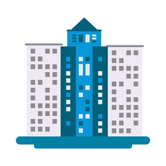 Obraz premium flat design tall building icon vector illustration