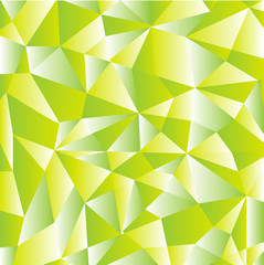 Green abstract geometric pattern vector background formed with gradient triangles