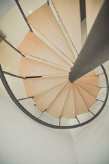 top view of staircase