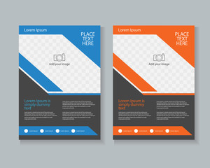page  brochure, flyer ,leaflet layout design template
