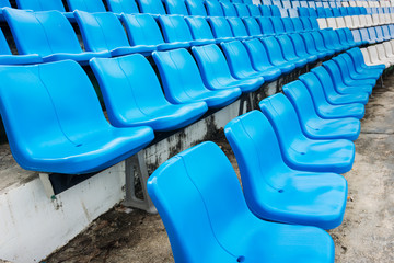 Naklejka premium A group of empty seat or chair in stadium , theater or conxert