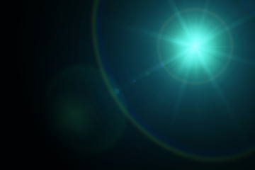 Abstract Lens Flare in Motion. Nice 3D Rendering
