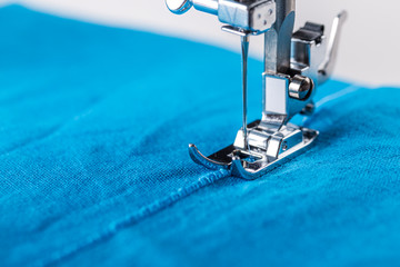 Sewing machine and fabric