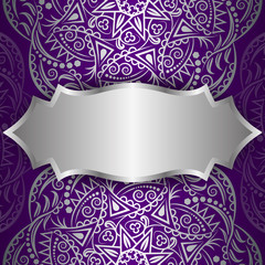 Mandala silver, background