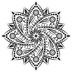 Mandala medallion ornament