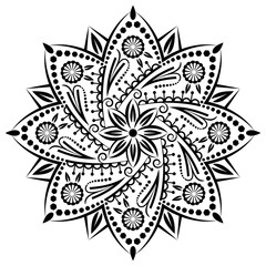 Mandala medallion ornament