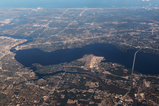 Aerial View Of Jacksonville, Fl