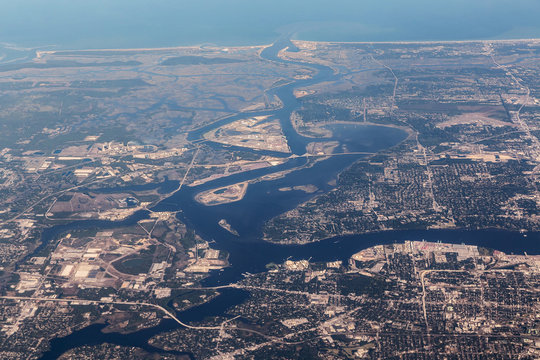 Aerial View Of Jacksonville, Fl