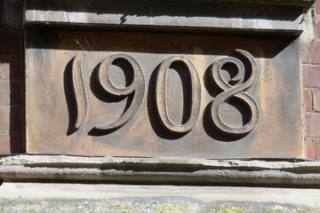 1908 year that house was built sign