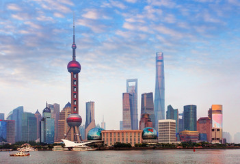 Fototapeta premium Shangahi skyline, China.