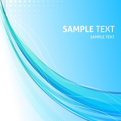 Naklejka premium Abstract wave line background