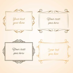 Vintage design frames collection