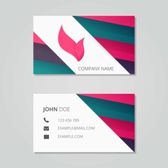 Abstract business card template