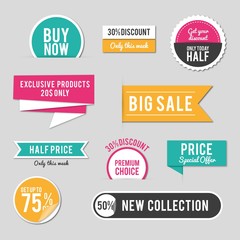 Obraz premium Sales stickers