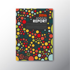 Modern Vector annual report design template