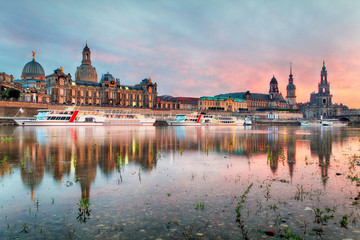 Dresden at sunset, Germany