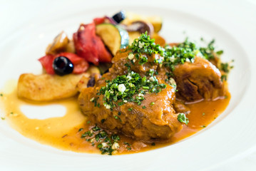 meat with vegetables