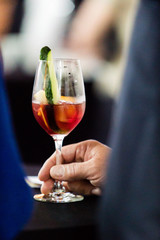 cocktail in the hand