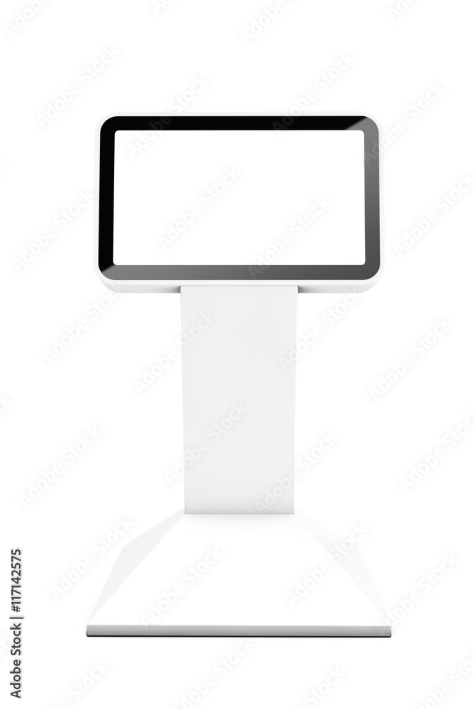 Leinwandbilder Information LCD Display Stand. 3d Rendering