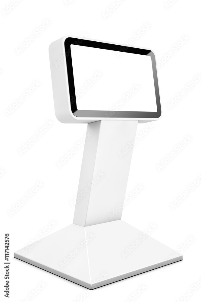 Leinwandbilder information lcd display stand. 3d rendering