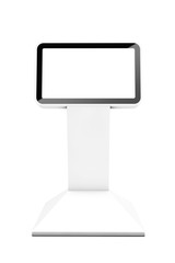 Information LCD Display Stand. 3d Rendering