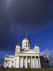 The Evangelical Lutheran Cathedral on Senate Square (Senaatintoriin) in the capital of Finland,...