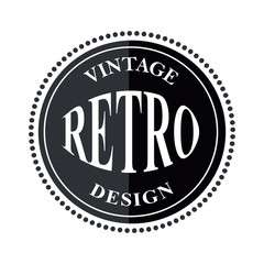 Retro vintage logo template