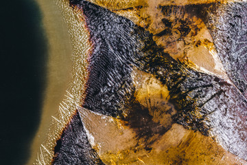 Modern mobile smartphone with broken screen