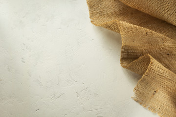 burlap hessian sacking on wall