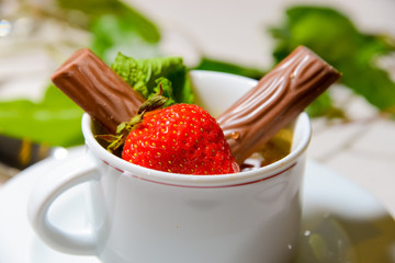 Dessert Praline Erdbeere