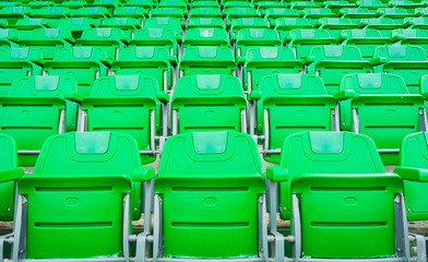 Fototapeta premium A group of empty seat or chair in stadium , theater or conxert