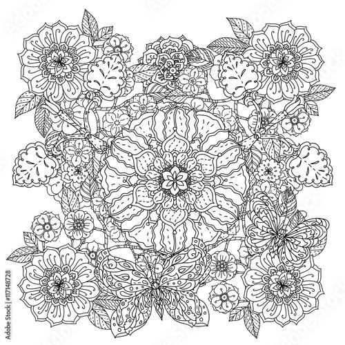 "Pattern for coloring book." Stock image and royalty-free vector files