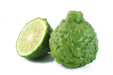 bergamot fruit isolated on white background