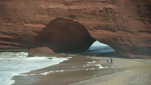 stunning rock formations at the beach