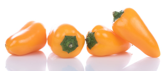 Fresh mini yellow peppers