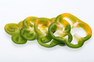 sweet pepper isolated on white background