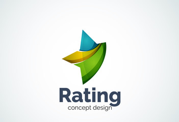 Star logo template, rating or best choice concept