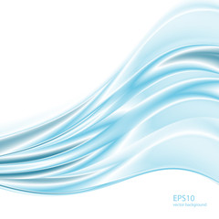 Vector abstract blue waves background
