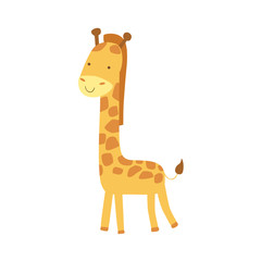 Giraffe Stylized Childish Drawing